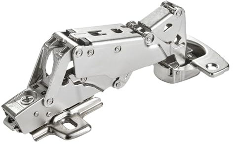 SOTECH Charnière grand angle 165° Sensys 8657i Butée d'angle (en applique) Retrait à zéro, fermeture en douceur et fermeture automatique, plaque de montage incluse Hauteur 1,5 mm