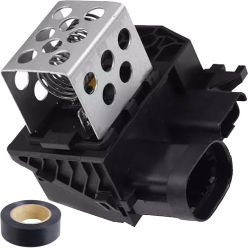 ZAMDOE 9673999880 Refrigeración del calentador de resistencia del relé del motor del ventilador para Citroen C1 C4 para Peugeot 107 206 para Partner 2008 Piezas de automóvil con cinta aislante