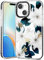 Kokaade Cute for iPhone 13 Mini Case - for Women Girls Kawaii Fashion Stylish Soft Silicone Blue Flower Design Protective for Girly Boys Teens TPU Bumper for iPhone 13 Mini Phone Case