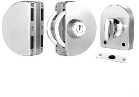 Sécurisez votre espace avec des serrures de porte en acier inoxydable à double verre et une serrure de terre complémentaire pour 10 portes de 13 mm