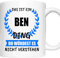 Ben Tasse | Junge Mann Namen Vorname Kosename Rufname Kaffeebecher | Das ist ein Ben Geschenk