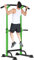 SDHYL Power Tower Kraftstation Klimmzugstange Dip-Stationen Höhe Verstellbar Schlingentraining Bauchtrainer Rückentrainer Für Anfänger Profis Trainieren Fitness (Grün/Schwarz)