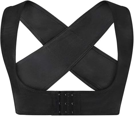 DXYOYONGOZ Rücken Geradehalter Schultergurt Haltungskorrektur Rückenstütze, verstellbare Schmerzlinderung for Rücken, Schultern, Nacken, Buckel, Rückenhaltung(Black,XX-Large)