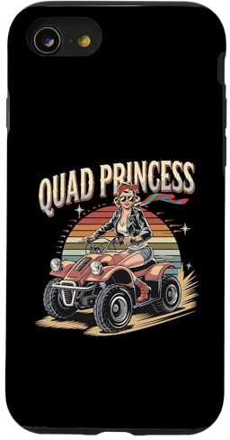 Quad Princess Retro Adventure Biker Case for iPhone SE (2020) / 7 / 8