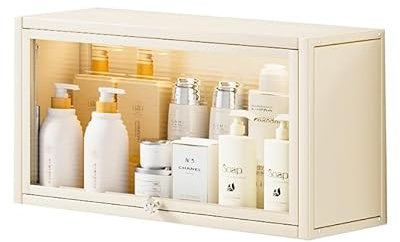 Mensola da doccia a doppio strato in acciaio inox da incasso, organizer salvaspazio per doccia, bianco, 50 x 17 x 30 cm, design resistente ed elegante