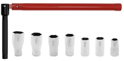 Clé à robinet monobloc Adaptateur de clé à taraud en acier au carbone for robinet de cuisine et salle de bain, clé d'installation et de démontage 8-14/8-17 mm(8 to 17mm)