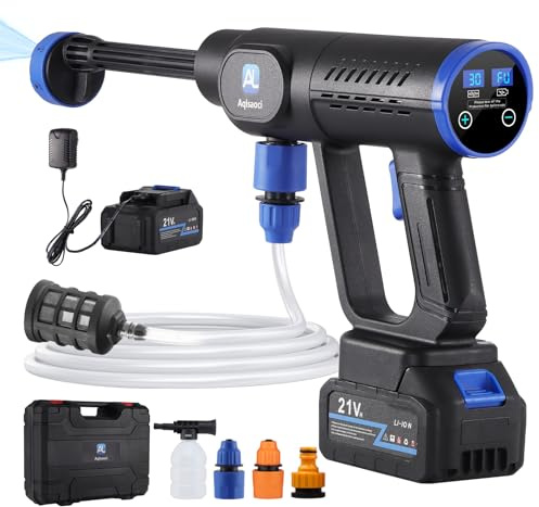 Aqlsaoci Cordless Pressure Washer Brushless Portable Power Washer 1450Psi