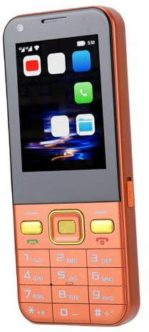 Tangxi 2,8-Zoll-Touchscreen-entsperrtes 4G-Telefon für Senioren, Dual-SIM-Smartphone mit 2200-mAh-, Bluetooth-WLAN-FM-Radio, für Senioren Einfache Bedienung (ORANGE)