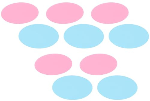 KHBUAB 10 Stück Silikon Maniküreplatten Nagelpalette zum Mischen von Nagellack Leicht zu Reinigen für Nail Art und Display von Fake Nails