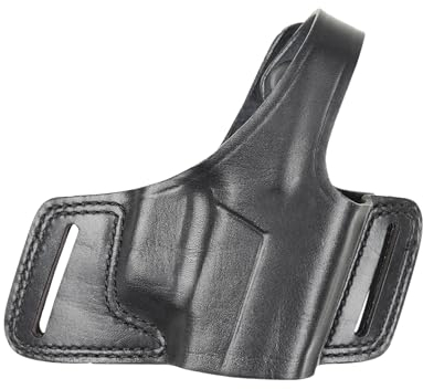 Bianchi Gun Leather 5 Black Widow Hüftholster - Glock17 (schwarz, rechte Hand), Größe: 14 (15718)