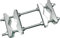 Unitech DRS 60 Doppelrohrschelle Silber