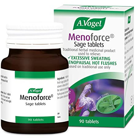 A.Vogel Menoforce Sage Tablets | for Menopausal Hot Flushes & Night Sweats | One-a-Day | 90 Tablets