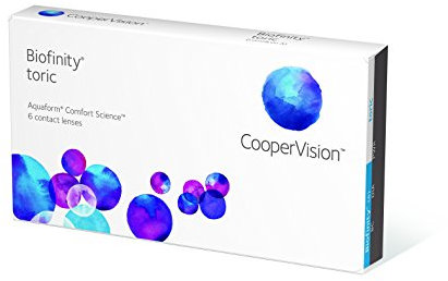 CooperVision Biofinity Toric Monatslinsen, 1 Stück/BC: 8.7 mm/DIA: 14.5 / CYL: -1.25 / ACHSE: 180 / +1,75 Dioptrien