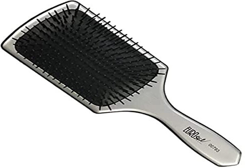 EUROSTIL Cepillo Cromado Metálico Rectangular - 200 Gr, Estándar, Único