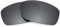Revant Verres de Rechange Compatibles avec Oakley Fives Squared, Polarisés, Chrome Noir MirrorShield