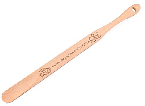 Cera & Toys® Schuhlöffel 70cm - Schuhe sind Rudeltiere - mit gratis Gravur - nachhaltig Produziert