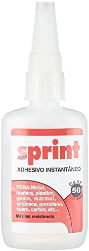 Rayt 607-39 SPRINT Adhesivo instantáneo de cianoacrilato, uniones rápidas y súper resistentes en segundos. Plástico, caucho, goma, metales, porcelana. Tubo 50gr.