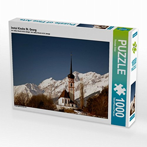 CALVENDO Puzzle Inntal Kirche St. Georg | 1000 Teile Lege-Größe 64 x 48 cm Foto-Puzzle für glückliche Stunden