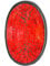 Deko - Schale Glasmosaik oval rot 35 cm