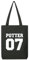 ShirtStreet Fanartikel Fan Kult Film Trikot Bio Baumwoll Tote Bag Jutebeutel Potter 07, Größe: onesize,Black