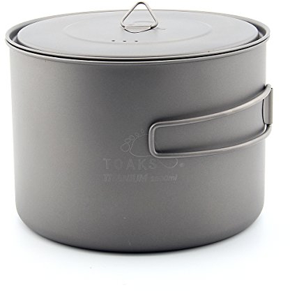 TOAKS Outdoor Camping Titan Cup und Titan Topf (POT-1600)