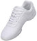 Lnafan Damen Mädchen Schnürschuhe Gym Sport Aerobic Cheerleading Training Tanzschuhe, weiß, 33 EU