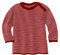 Disana Melange-Pullover, 100% Bio-Merinowolle GOTS, IVN Best | mit Knopfverschluss am Kragen | Baby Kleinkind Kind Unisex | Made in Germany | Bordeaux-Rosé Gr. 74-80