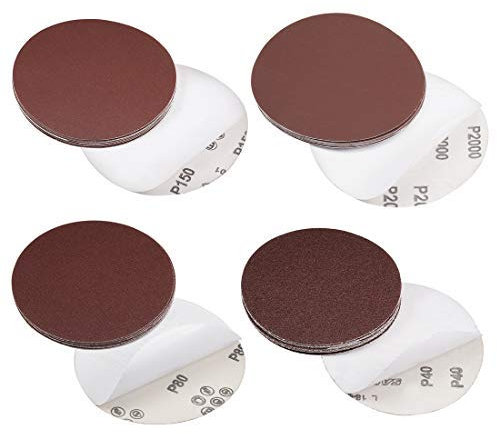 Disco abrasivo PSA, 6 pollici, supporto adesivo 600, carta abrasiva ossido di alluminio, 10 pezzi