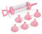 Mantraraj Cream Pump Baking Tool Cream Cake Making Maker Easy Pump Press Machine Cookie Biscuit Kitchen Syringe Food Injector with 7 Nozzles Set Cake Decorating
