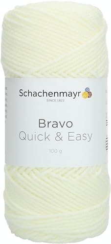 Schachenmayr 9807590-08200 Handstrickgarne, 100% Polyacryl, Ecru, onesize