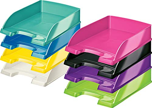 Leitz Briefkorb Wow A4 (8 - Pack, Farblich Sortiert) Alle 8 aktuellen Farben