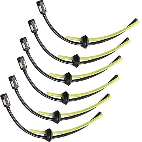6 Pcs Universal Fuel Hose Replacement Fuel Hose Pipe Pipe Line Replacement Part for Strimmer Trimmer Brush Cutter