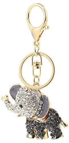 1stk Schlüsselanhänger Hängender Anhänger Elefanten-Design-anhänger Modischer Schlüsselhalter Autoanhänger Taschenanhänger Metall Liebhaber Schlüsselbund Legierung