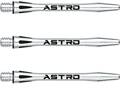WINMAU Astro Medium Aluminium Dart Stems - 1 Set per Pack (3 shafts in total)
