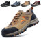 ISOOUS Sicherheitsschuhe Herren Damen Leicht Arbeitsschuhe Stahlkappenschuhe Atmungsaktiv Anti-Smashing Anti-Piercing Braun 43