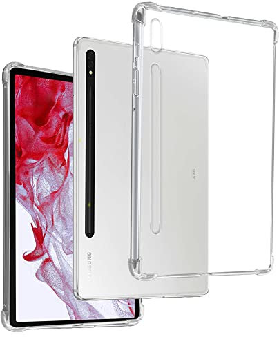 REY Cover in Gel TPU Anti-Shock per Samsung Galaxy Tab S8 11, Morbido Silicone Custodie Protettivo Case, Anti-Scratch, Protettiva Sottile Back Cover