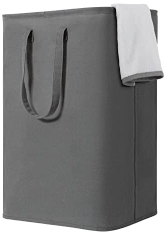 Chrislley 85L laundry basket Freestanding Laundry Hamper with Handle Large Collapsible Laundry Basket Laundry Bin for Clothes Washing Bedroom Grey