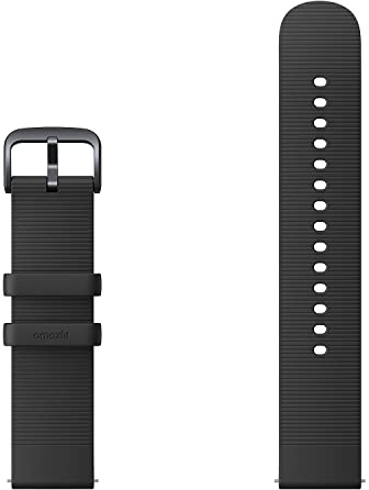 Amazfit Bracelet de Rechange en Silicone Souple pour Montre connectée Amazfit Bip U Pro, Bip 3, Bip S Lite, GTS 2 Mini, GTS 3, GTS 2, 20 mm, pour Homme et Femme, Noir Graphite
