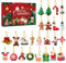 SEWACC 24 Décorations De Choix De Sapin De Noël Calendrier De L'avent 2021 Calendrier De L'avent Noel Calendrier De L'avent De Noël Décorations D'arbre De Noël Enfant Miniature Artisanat