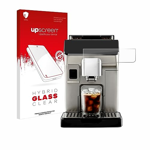 upscreen Schutzglas für DeLonghi Eletta Explore | Transparenter Displayschutz Made in Germany Klare 9H Schutzfolie Glas-Folie Montage-Set Anti-Fingerprint