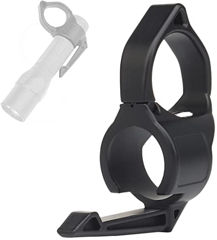 Soporte para Accesorios De Linterna Táctica, Adaptador De Linternas Multifunción Compatible con Antorchas De 1 Pulgada O Antorchas con Un Diámetro De Menos De 22 Cm,Negro