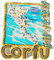 Korfu Griechenland Korfu Magnet Kühlschrank Kühlschrank Magnet Dekoration Aufkleber Souvenir Harz Handwerk Küche Whiteboard