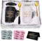 Joymaking Juego de taza de café con calcetín, taza regalo para la mejor mamá y papá del mundo para el Día de la Madre Día del Padre Navidad, idea de regalo personalizada para padres, 400 ml, negro y