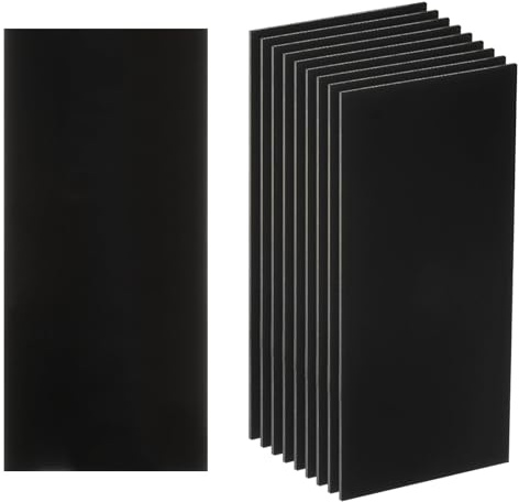 QUARKZMAN 10Pcs Lentilles de Soudage 2 x 4.25 Teinte 7 en Plastique Durci Noir pour Casque de Soudage, Filtres de Remplacement