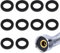 Lot de 10 Joints pour Douchette À Main, Conforme KTW, Étanchéité Fiable et Pratique, Joints de Rechange en Plastique, Accessoires Essentiels pour Une Expérience de Douche Sans Fuites