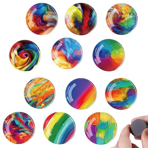 Calamite da Frigo 12 Pezzi, per Frigoriferi Deco, Giocattoli Magnetici per L'apprendimento Prescolare in Aula Scolastica Lavagne Bianche, Regali per Microonde, Iavagne Magnetiche, Ecc