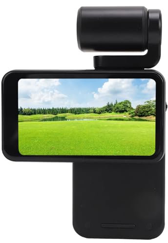 Lazmin112 5K Action Camera, 4K 60FPS Video Camera Camcorder with Handheld 6-Axis Gimbal Stabilizer, WiFi IR Night Vision Camera, 3.5In Touchscreen, 3250mAh, for Vlogging Sport