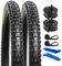 YunSCM 2er-Pack 29 Zoll Fahrradreifen 29X2.25 Mantel 57-622 und 2er-Pack 29'' Schlauch AV32mm Ventil kompatibel 29 Zoll Reifen 29X2.20 29X2.25 29X2.30 Fahrradreifen und Schläuche