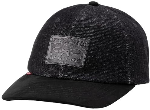Levi's Herren Relaxed Dad Heritage baseballmütze, Regular Black, UN