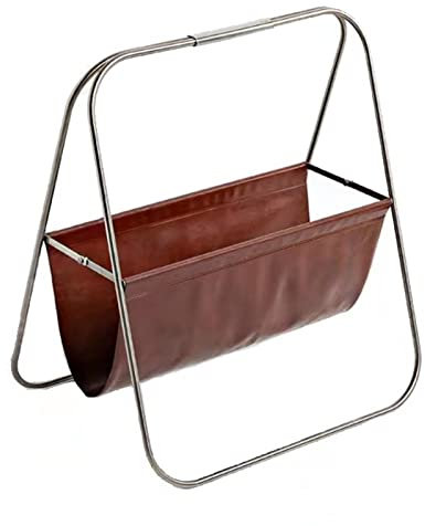 Tyenaza Porte-revues, porte-revues en acier inoxydable, organisateur de courrier, porte-journaux sur pied pour la maison, le bureau